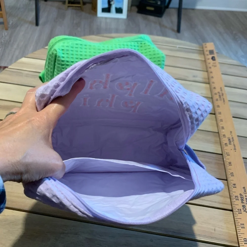 alpha phi sorority cosmetic spa bags two bags total